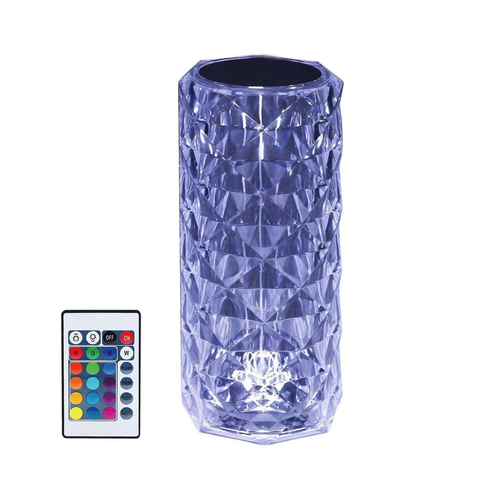 ZMH Tischlampe Transparent 9x21x9 cm