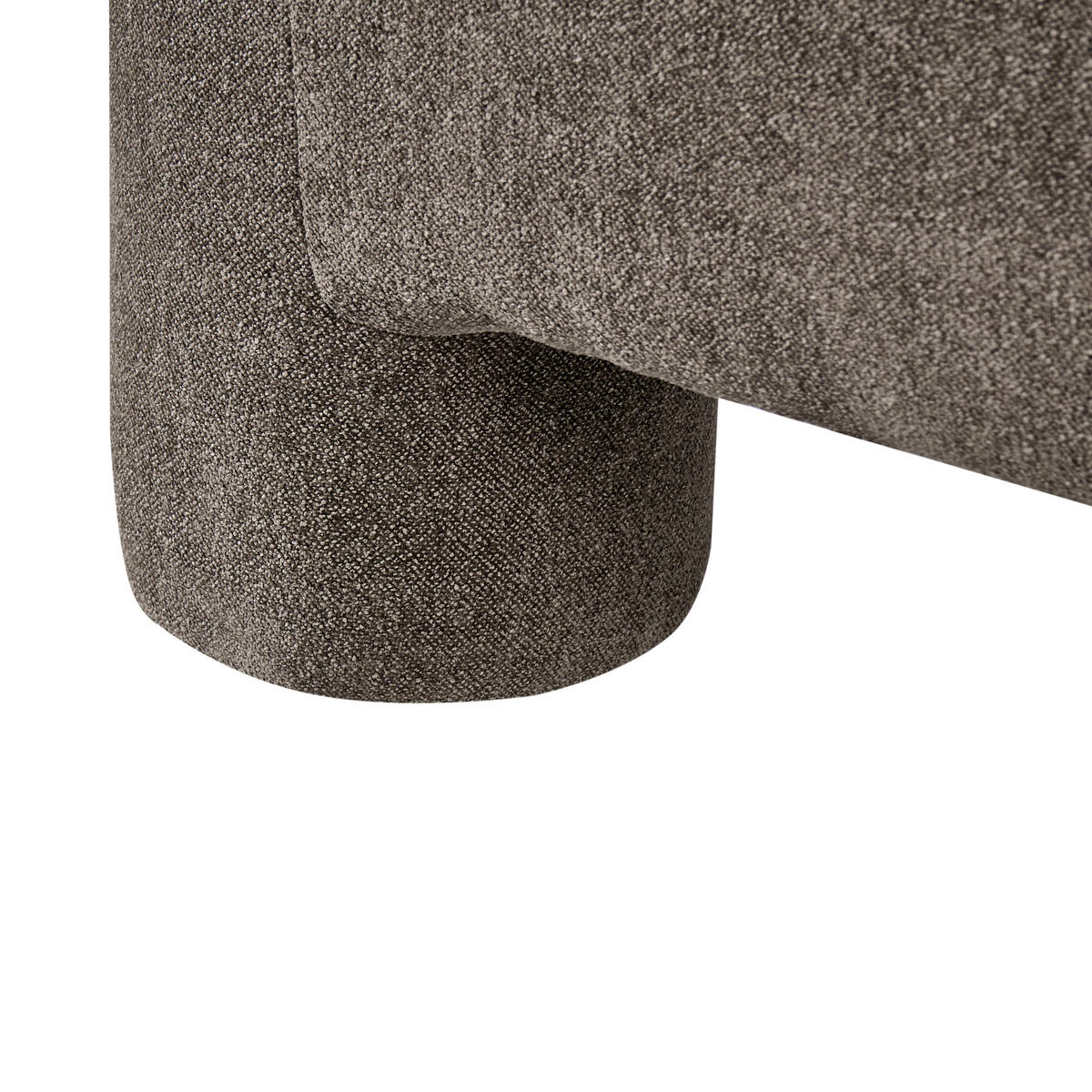 OTTOMANE Stoff Braun Hogbo - Braun, Textil (100/45/70cm) - Beliani