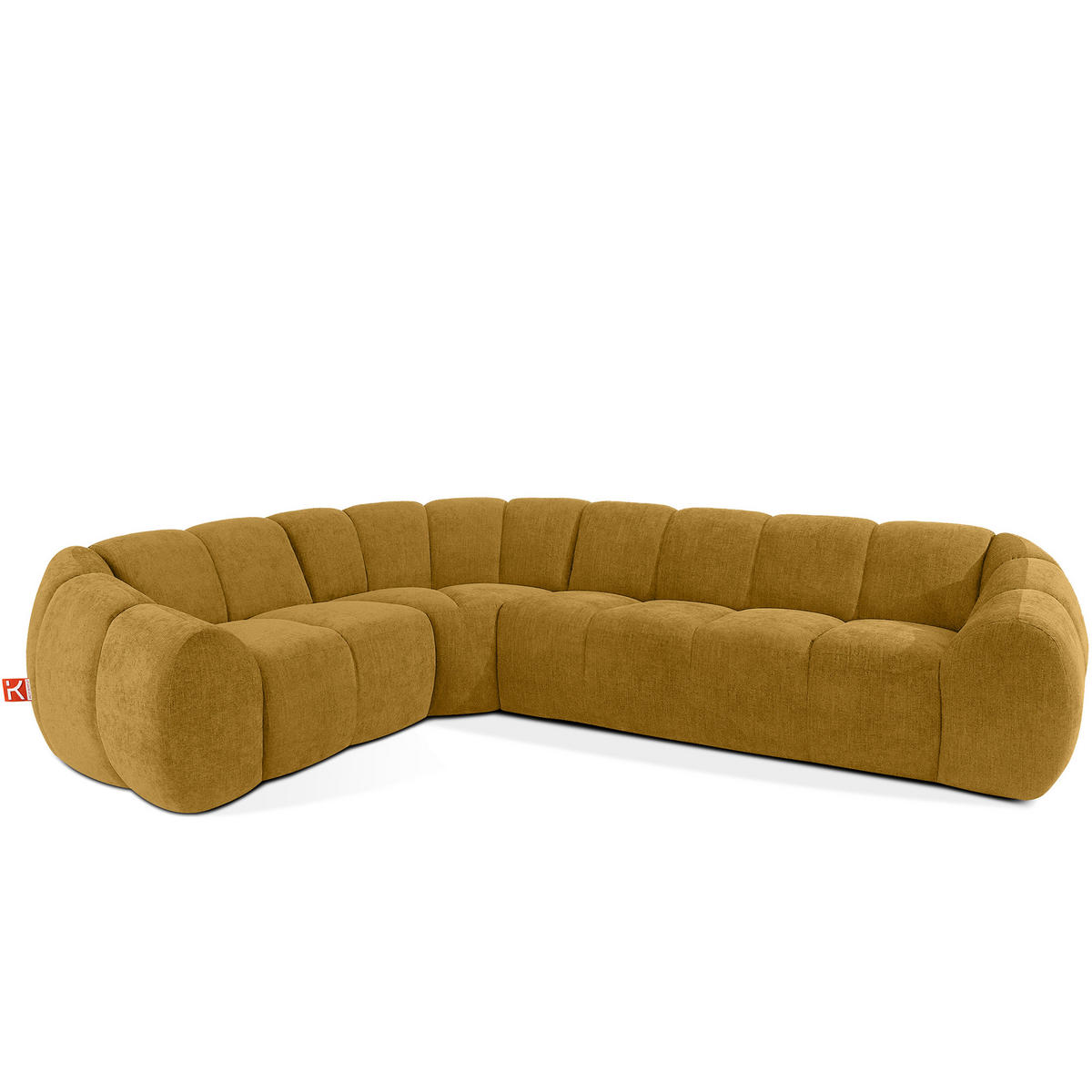 ECKSOFA LINKS FLAVA, Honigfarben - Honig, Holz/Holzwerkstoff (310/230cm) - KONSIMO®