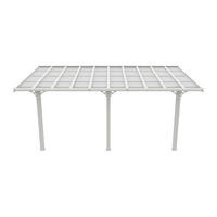 ANLEHNCARPORT - 1 Person - Plastik, Metall - Weiß - - Weiß, Kunststoff/Metall (620/285/310cm) - Vente-Unique
