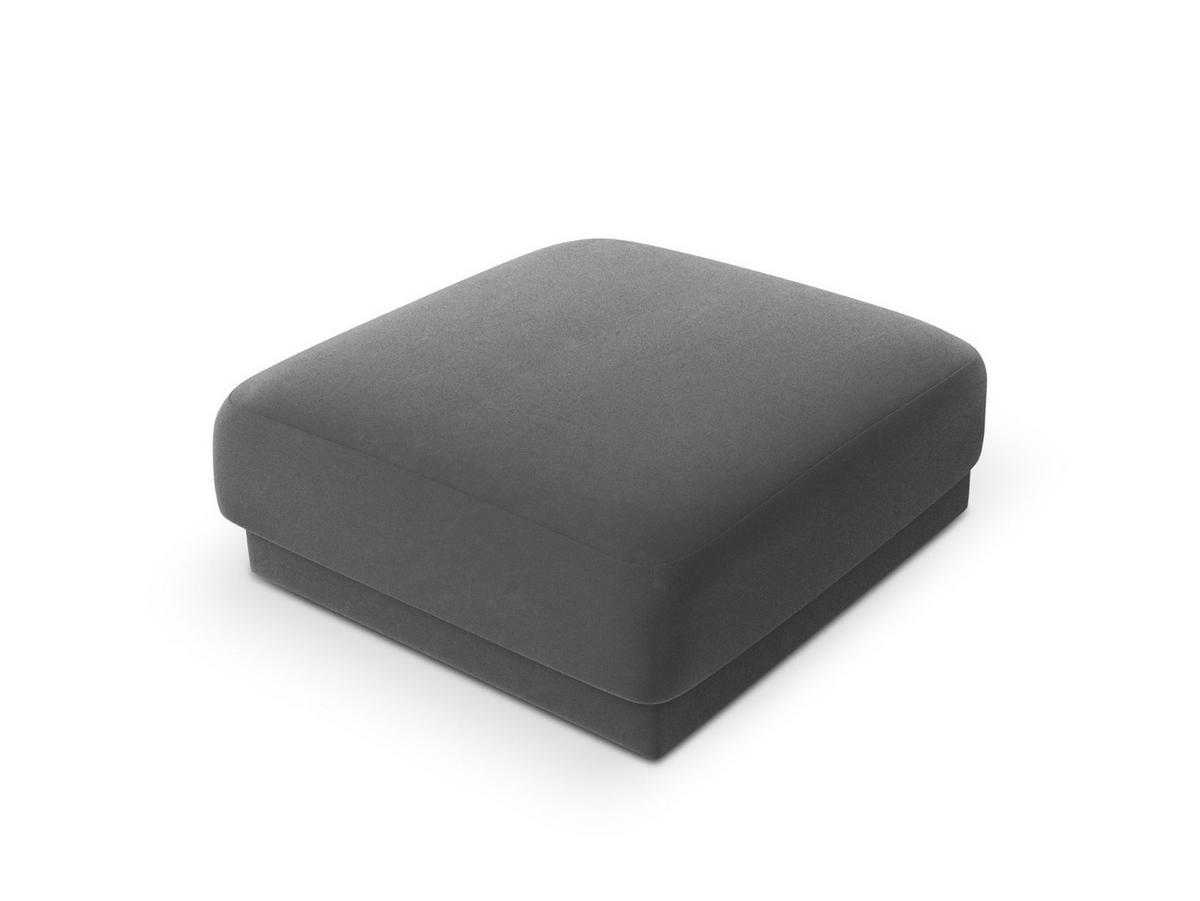 POUF Miley aus Samt grau - Grau, Textil (90/40/90cm) - Micadoni