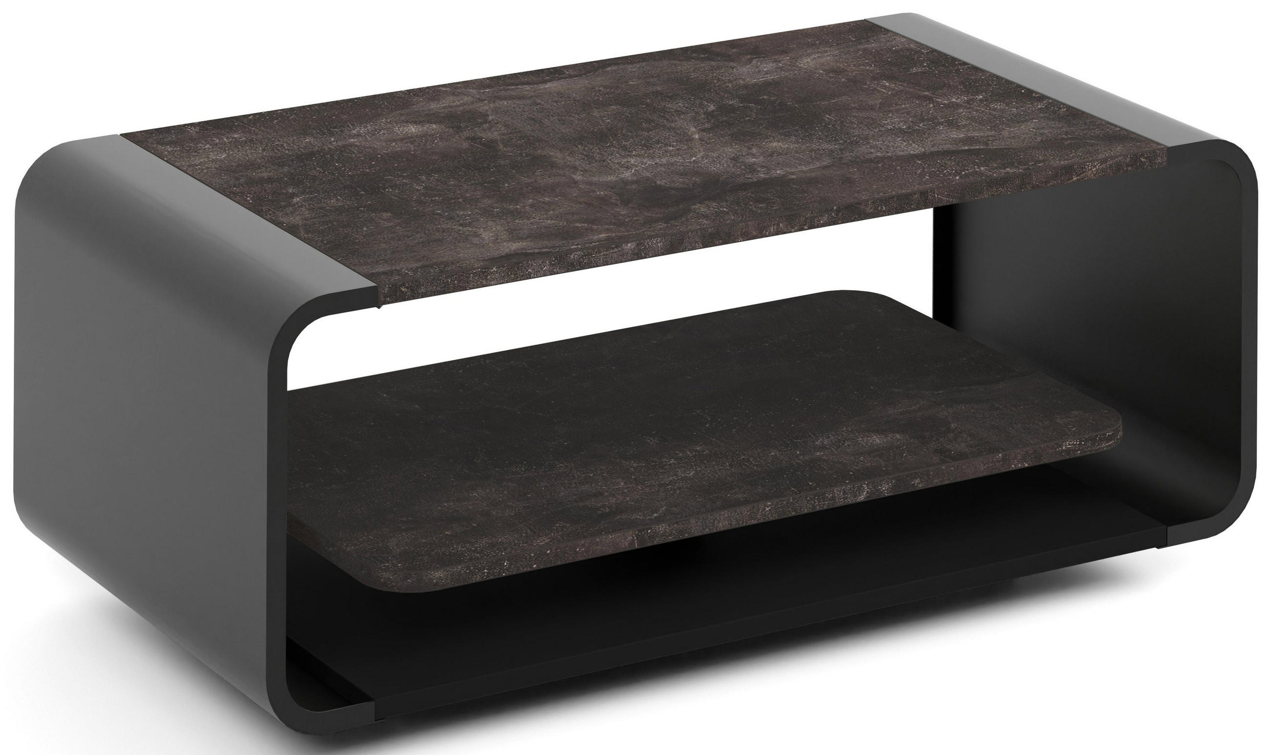 WFL Group Couchtisch Dunkelgrau 100x41x50 cm