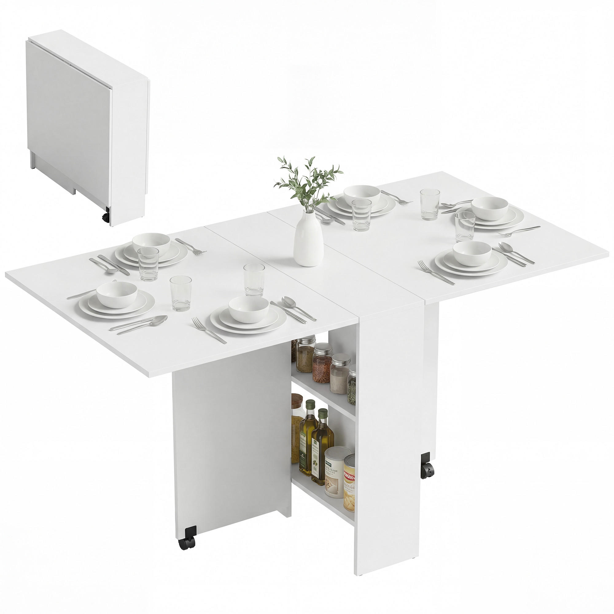 ESSTISCH Weiß 1 Stück - Weiß, Kunststoff (75/140/74cm) - GiPP