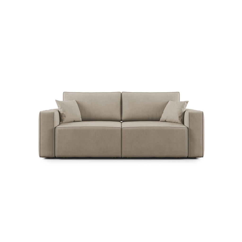 Thumbnail - Divani.store Linearsofa, Beige, Textil, 215x86x99 cm, Wohnzimmer, Sofas & Couches, Sofas