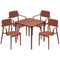 GARTENMÖBEL-SET GALIO, 5-tlg - Orange, Kunststoff - KONSIMO®