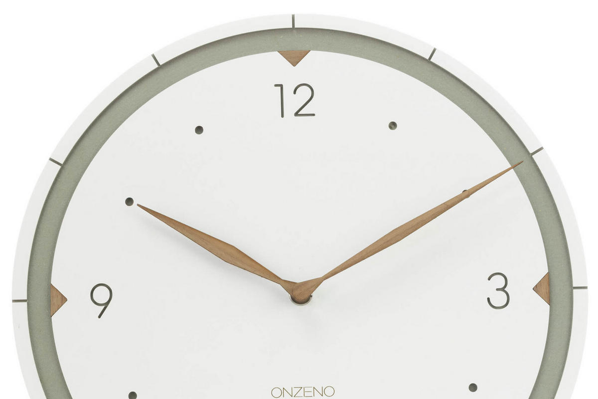 WANDUHR Design Weiß 29/29 cm - Weiß, Holzwerkstoff (0.42/29/1cm) - ONZENO