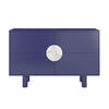 SIDEBOARD Zoe, Mit Marmor, 140 cm, Marineblau - Dunkelblau, Holz/Holzwerkstoff (140/90/40cm) - Dancan