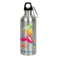 THERMOFLASCHE Cool Bottle - Yoga - Naturfarben, Keramik (0.6L) - Könitz