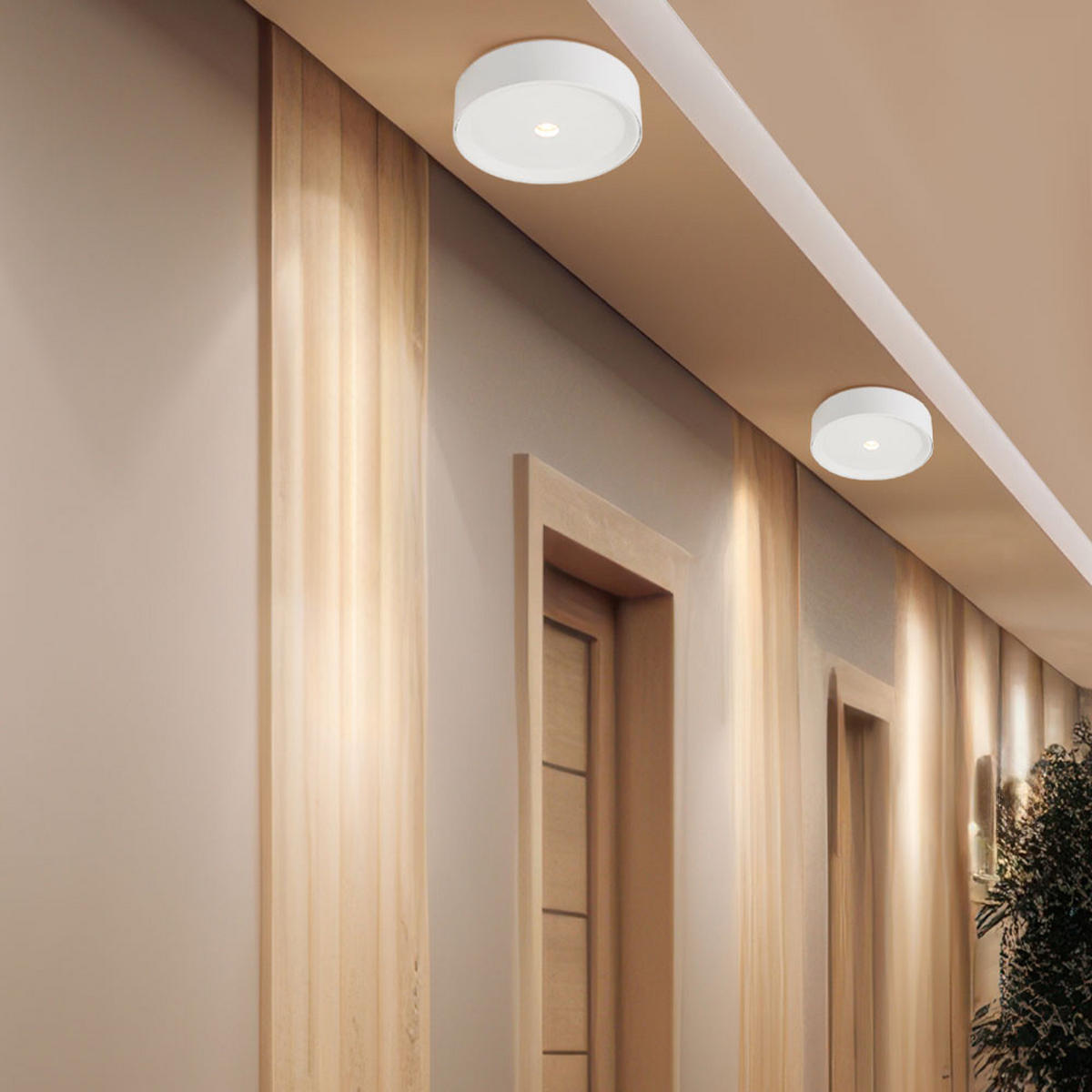 LED DECKENLEUCHTE Aluminium Weiß - Weiß, Metall (15/15/4cm) - Globo Lighting