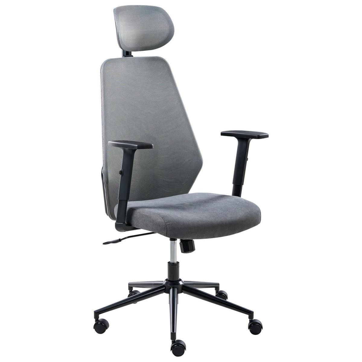 BÜROSTUHL Dunkelgrau Oryn - Dunkelgrau, Textil (71/111/65cm) - Beliani