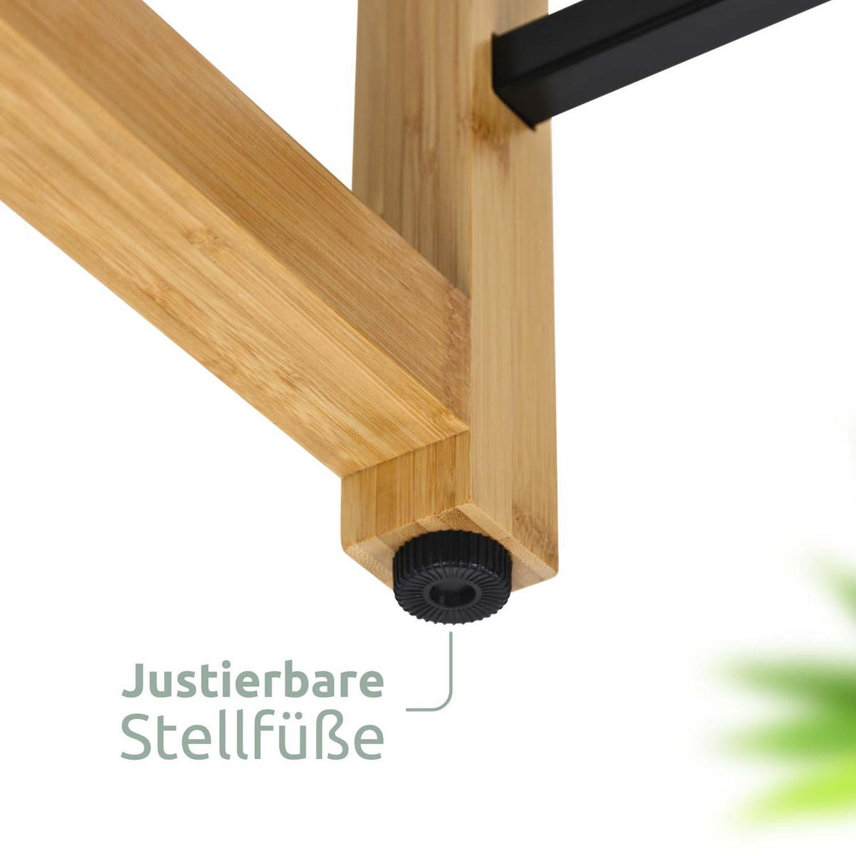 GETRÄNKEKISTENREGAL inkl. Ablage - Bambus / Schwarz - 6 Kisten - Naturfarben, Holz (106/112/32cm) - holz4home