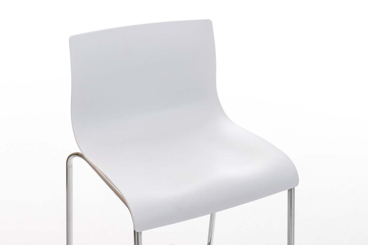 BARHOCKER TOKIO Weiß Kunststoff - Weiß, Kunststoff/Metall (43/100/48cm) - DELUKE