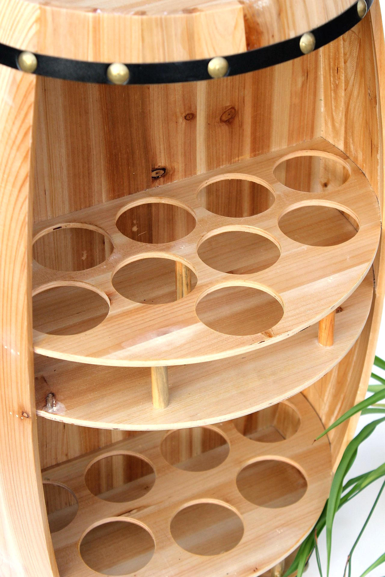 Thumbnail - DanDiBo Weinregal, Hellbraun, Holz, 52x83x29 cm, Wohnzimmer, Regale, Weinregale