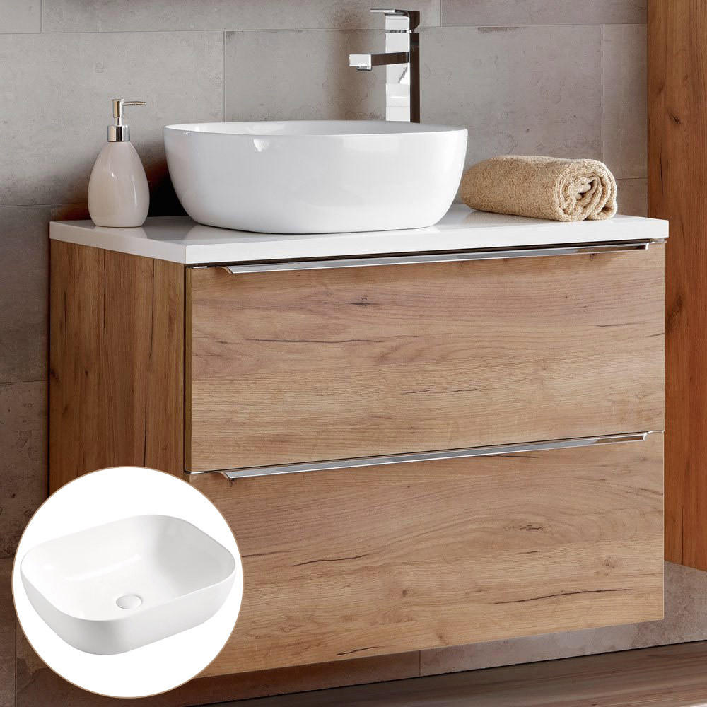 Lomado Waschtisch Braun 81x75x46 cm