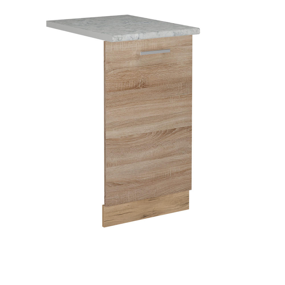 DISKMASKINENS FRONTPANEL R-Line Sonoma 45 cm , AP Marble Sonoma ek, Honungsek 81.8/45/60 cm