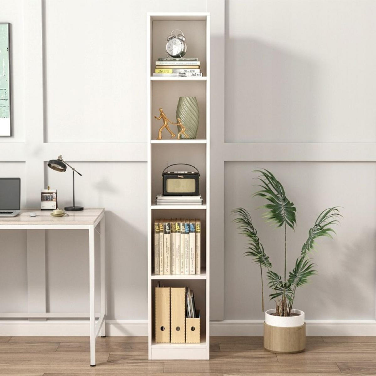 BÜCHERREGAL, weiß 25/182/30 cm - Weiß, Holzwerkstoff (25/182/30cm)