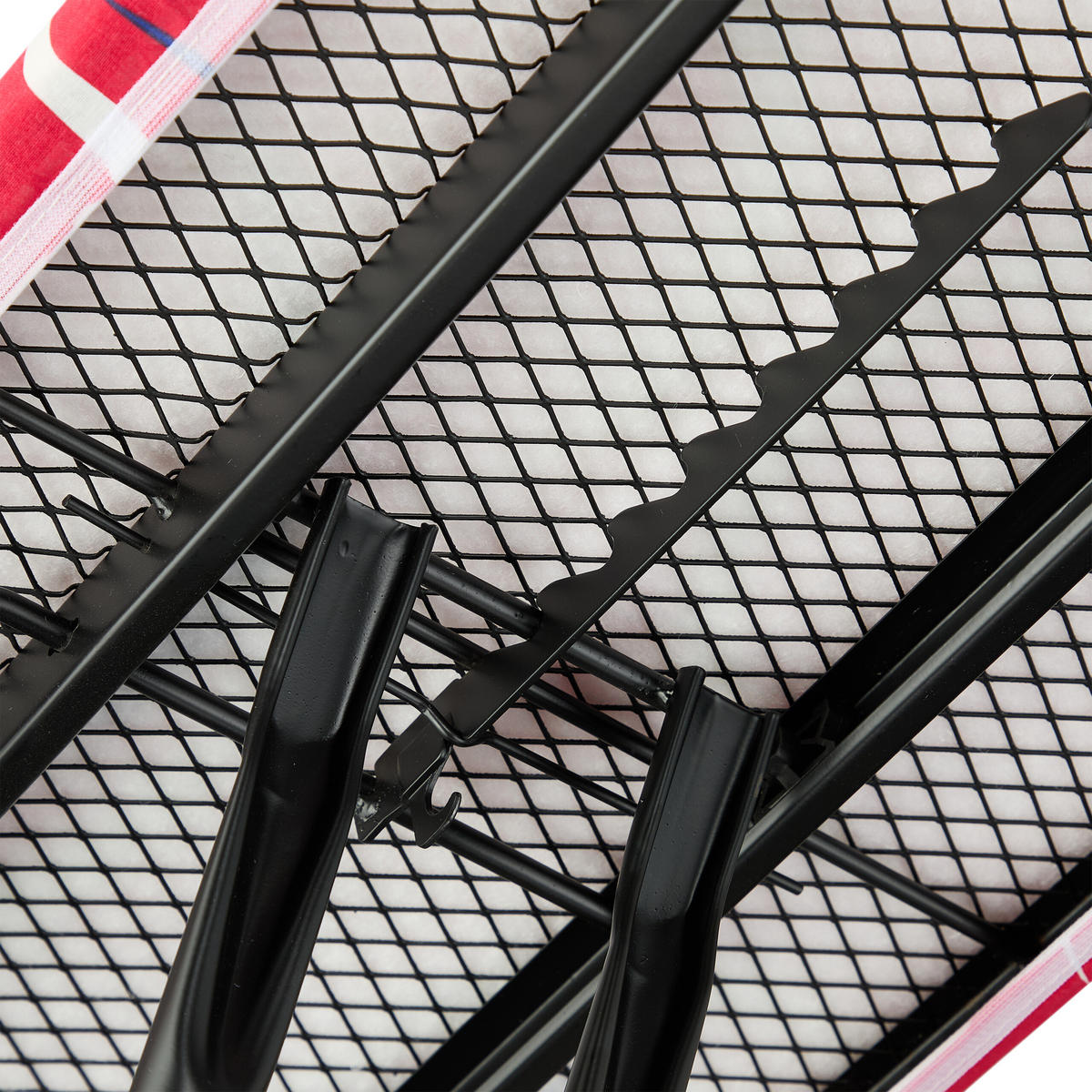 ŽEHLIACA doska - viacfarebná, kov/textil (132.5/33.5cm) - Relaxdays