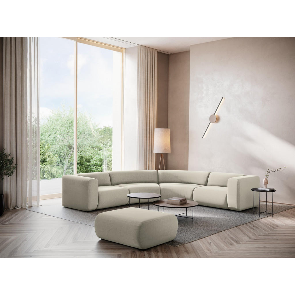 Thumbnail - Makamii Ecksofa, Perlmutt, Textil, 5-Sitzer, Füllung: Schaumstoff, 318x318 cm, Made in EU, Wohnzimmer, Sofas & Couches, ...