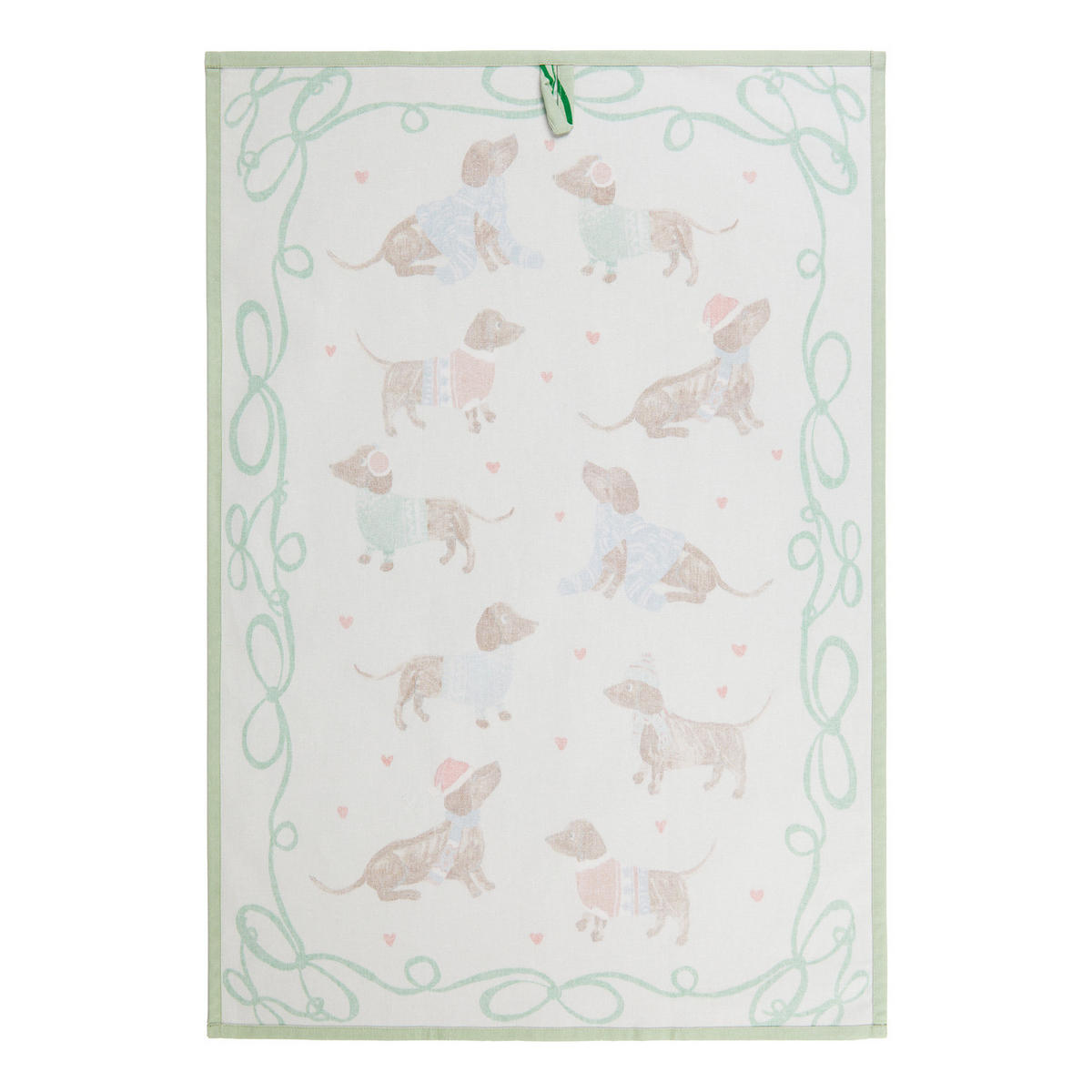 KÜCHENTUCH Kitchen Tales 50x70cm - Weiß/Grün, Textil (20/16cm) - Butlers