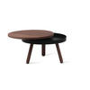 COUCHTISCH Batea M mit Stauraum - Walnussfarben/Schwarz, Holz (62/62/35cm) - Woodendot