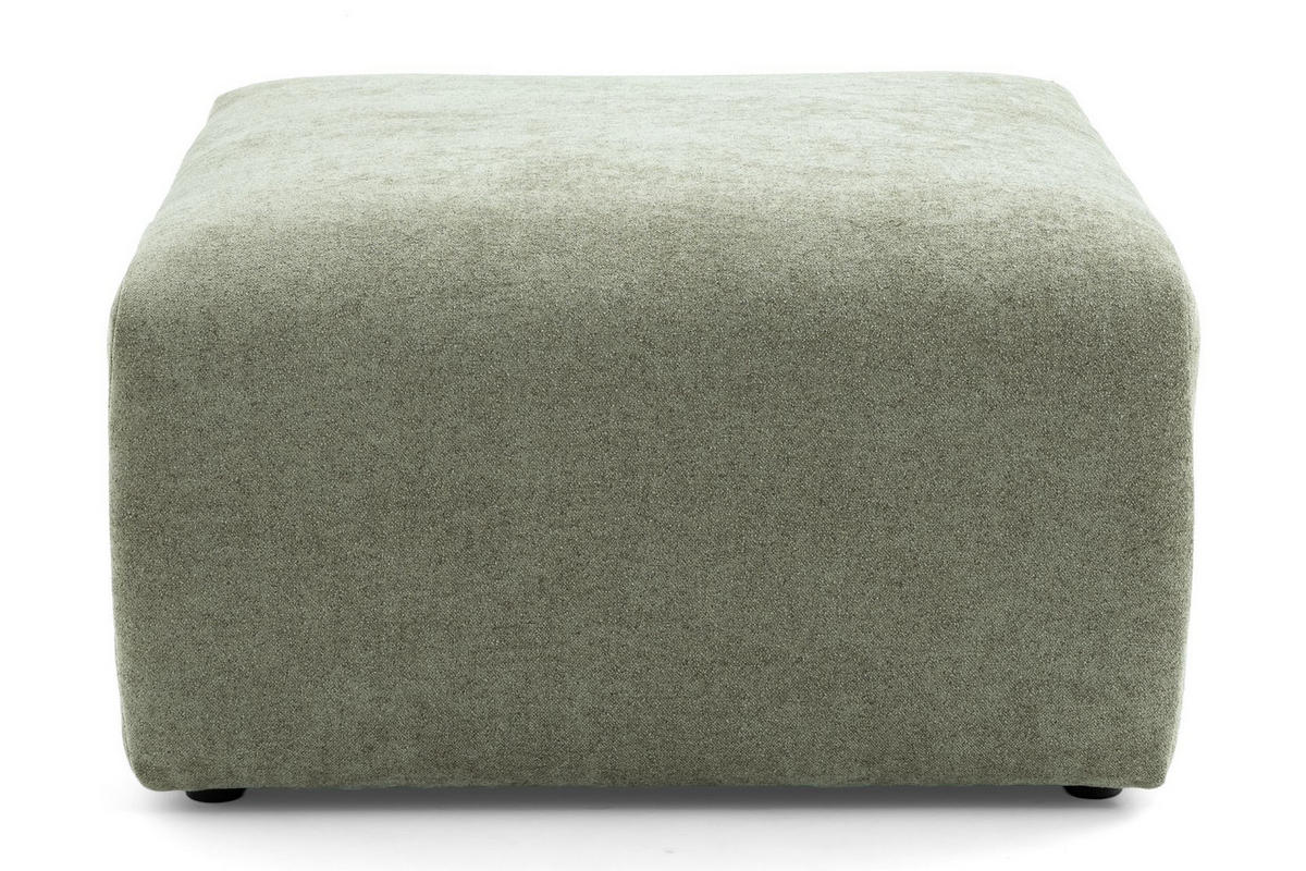 4-SITZER modulares Ecksofa HEAVEN SET 3 Links, Breite 270 cm Webstoff Grün - Schwarz/Grün, Holz/Kunststoff (245/270cm) - Muffo