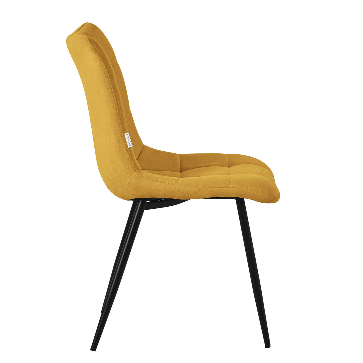 ESSZIMMERSTUHL 6er Set - Gelb, Metall (49/89/60.5cm) - ML-DESIGN