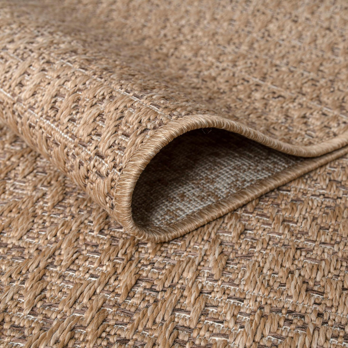 TEPPICH Kurzflor Unifarben Wohnzimmer schmutzabweisend Beige Läufer 80x150 - Beige, Textil (150/80cm) - KADIMA DESIGN