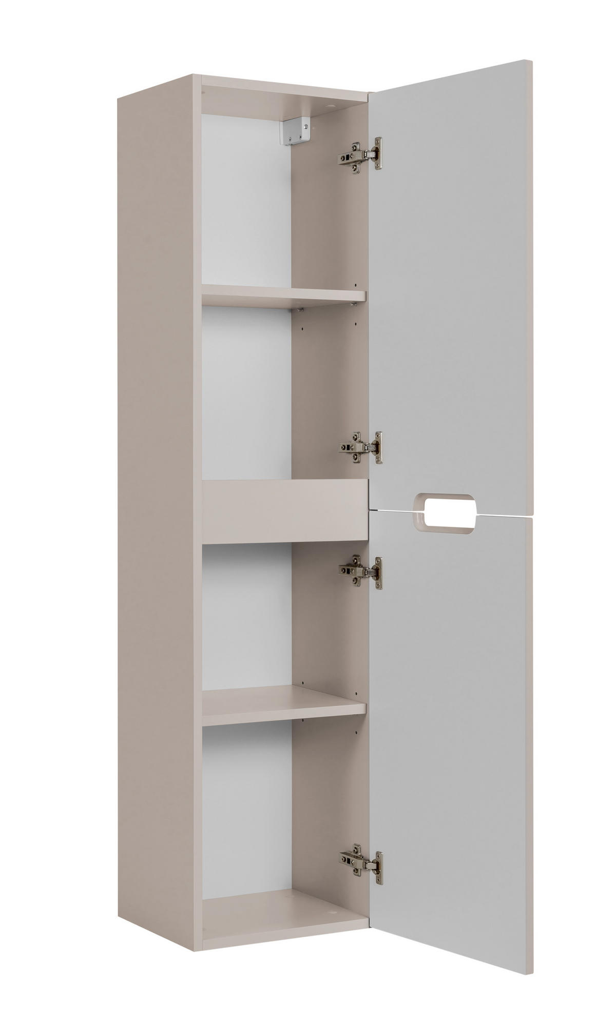 BADEZIMMERSCHRANK : Kaschmir, 35 x 136 x 27 cm - Beige, Holzwerkstoff (35/136/27cm) - 3XE LIVING