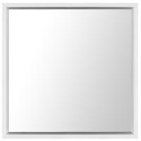 WANDSPIEGEL weiß quadratisch 50/50 cm Brignoles - Weiß, Kunststoff (50/50/4cm) - Beliani