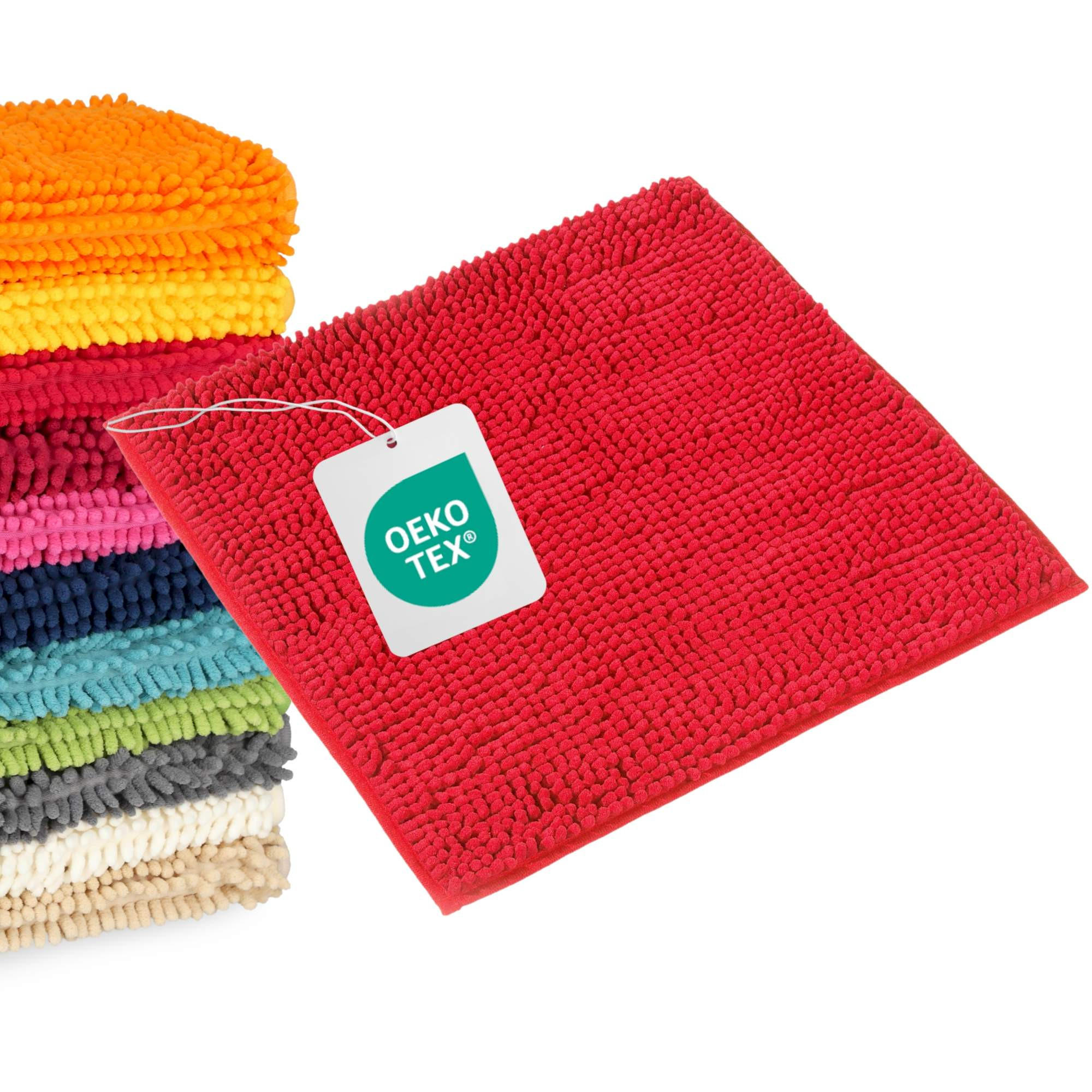 BADEMATTE PARIS - Rot, Textil (45/45cm) - WohnDirect