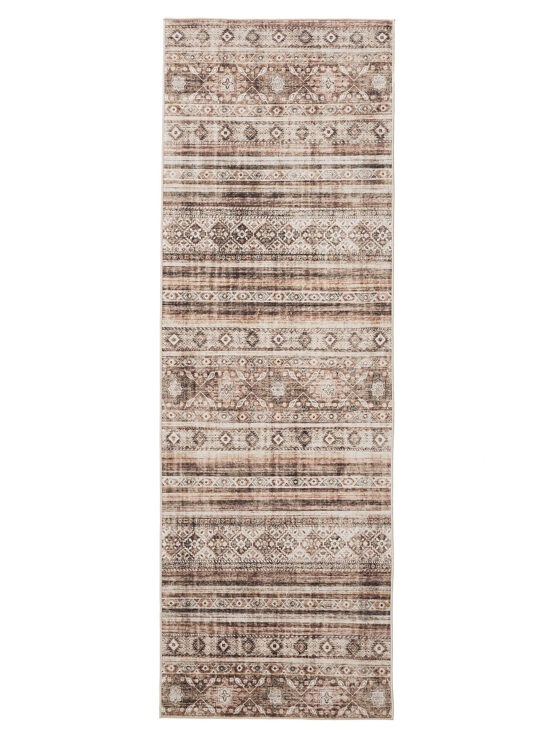 VINTAGE-LÄUFER George waschbar 80x240 cm - Braun, Kunststoff (80/240cm) - benuta