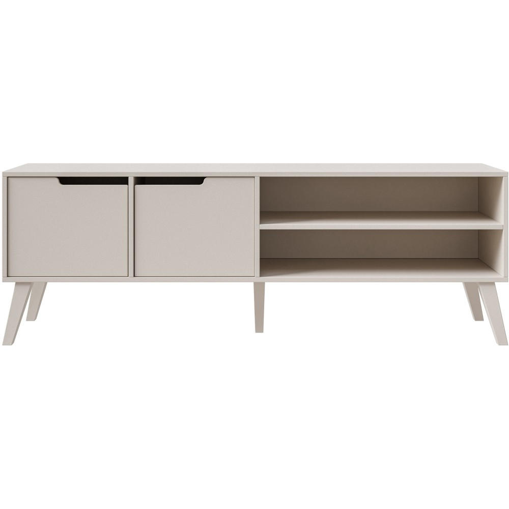 Beautysofa NÍZKÁ komoda Norel se 2 dvířky, 160 cm, kašmír