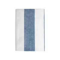 BADETUCH Lawena weiß-blau 100/150 cm - Blau, Textil (100/150cm) - Homla