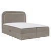 BOXBETT Bonito - Hellbraun/Schwarz, Holz/Holzwerkstoff (200/200cm) - MIRJAN24