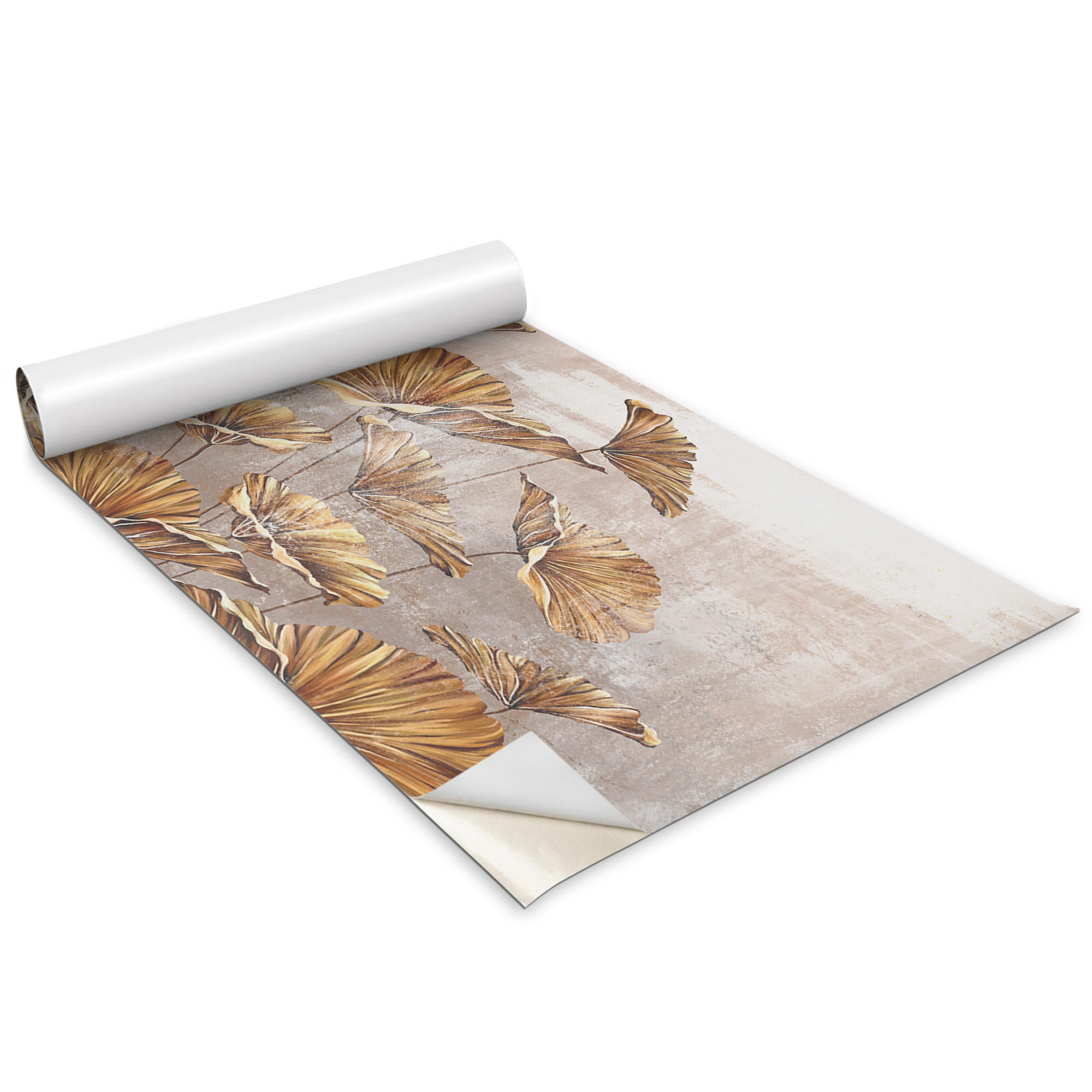 MÖBLAUFKLEBER 100x50 cm beige - Cognac, Kunststoff (100/50/0.1cm) - Wallfluent