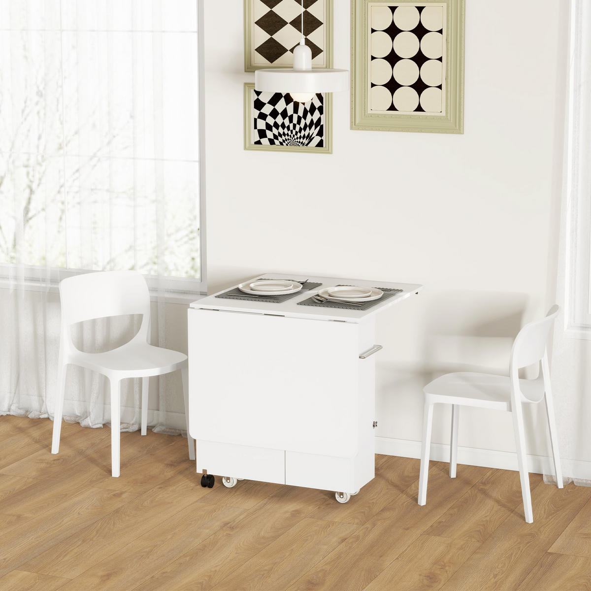 ESSTISCH Weiß 1 Stück - Weiß, Kunststoff (130/80/76.5cm) - GiPP