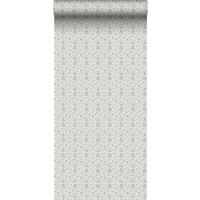TAPETE Blumenmuster 53 cm x 10 m - Grau, Papier (53/1000cm) - Sanders & Sanders