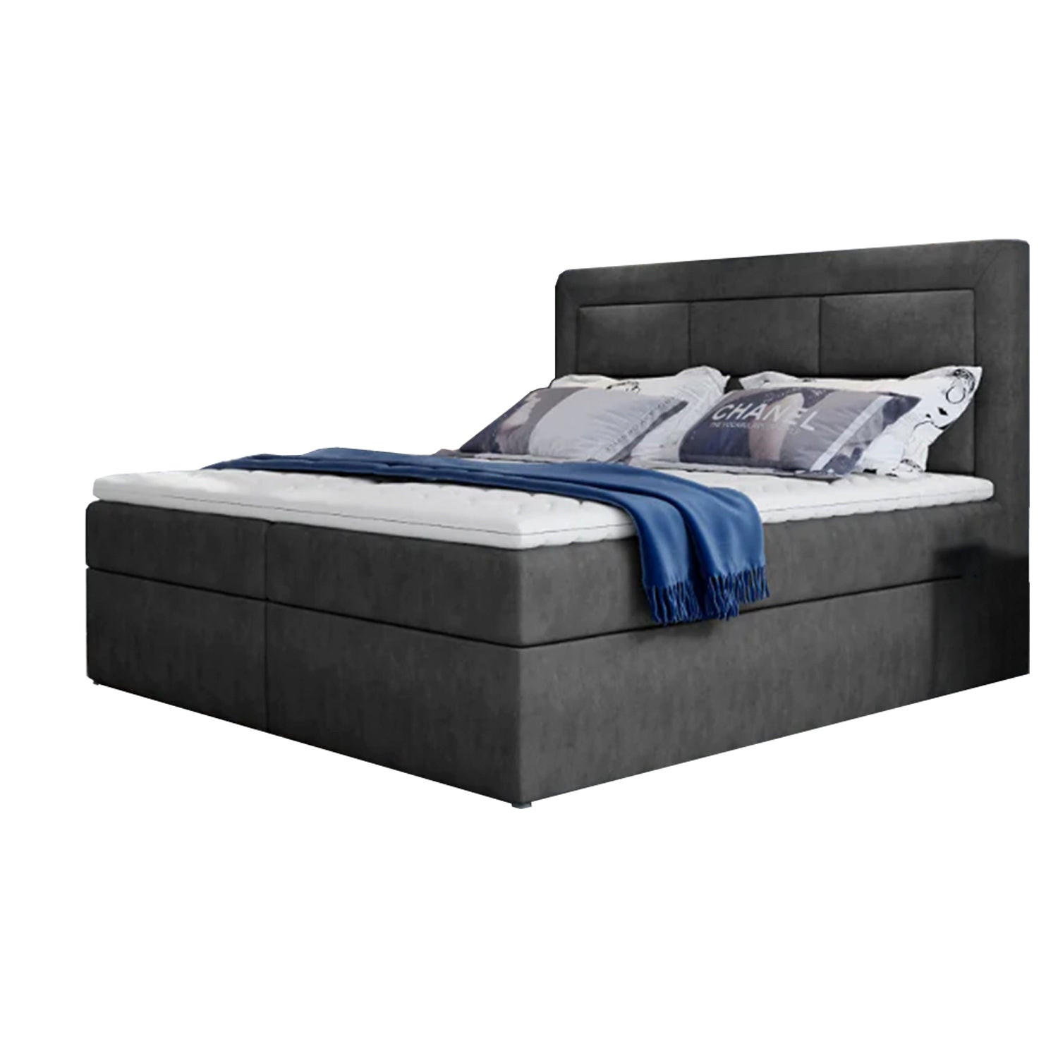BOXBETT Vivre Bonellfederkern - Anthrazit, Holz/Holzwerkstoff (140/200cm) - Best For Home