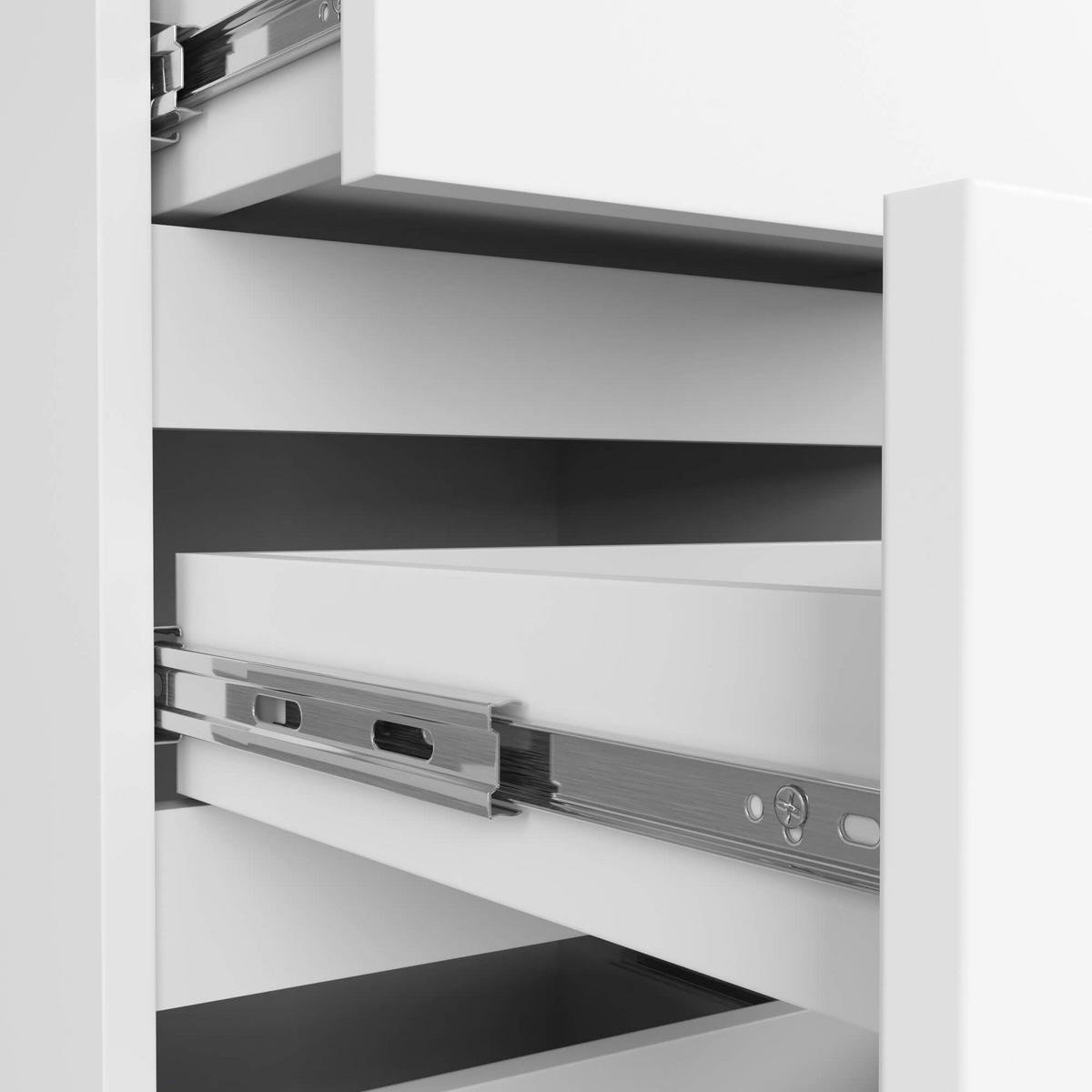 KOMMODE Weiß 74/40/35 - Weiß, Holzwerkstoff (40/74/35cm) - RAUMHIRSCH FURNITURE