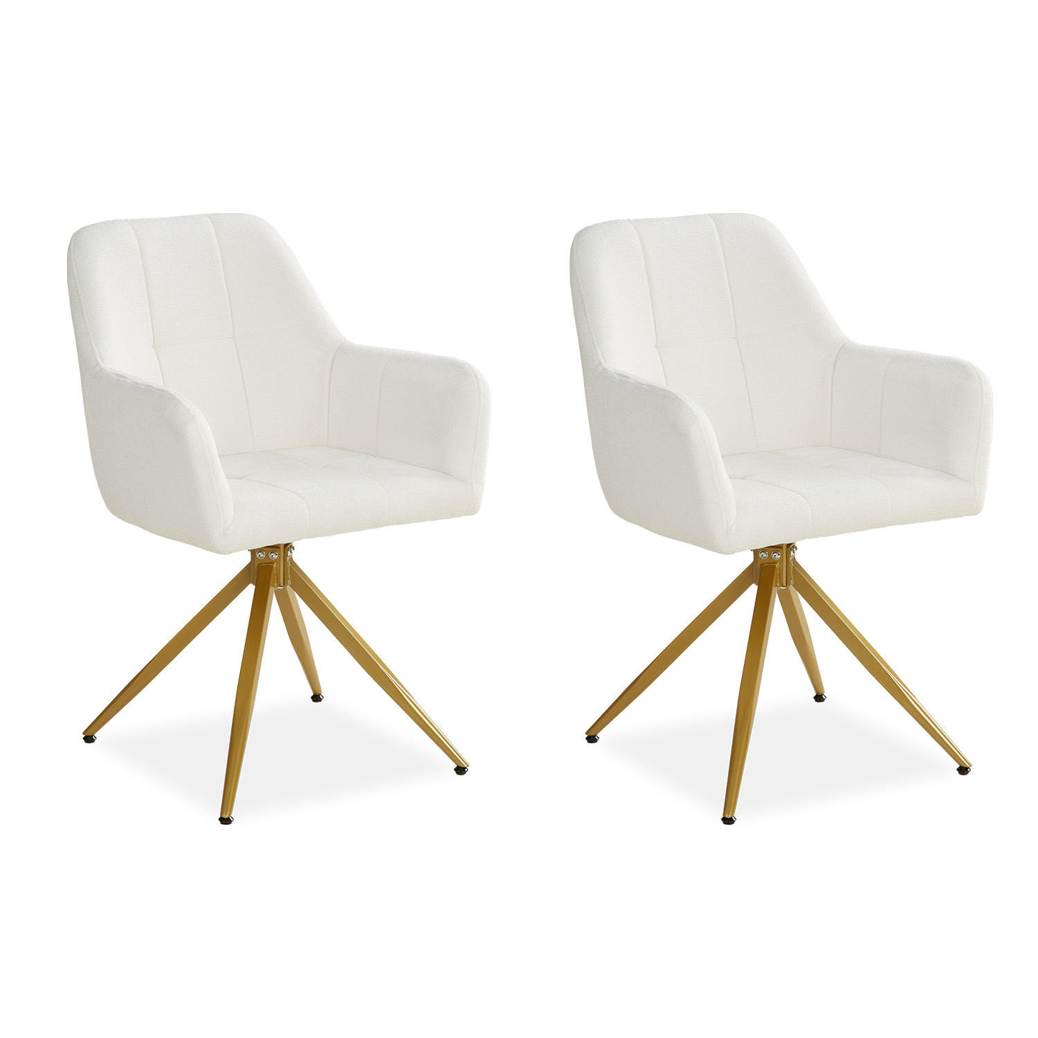 Homestyle4u Armlehnenstuhl Beige 56x86x60 cm