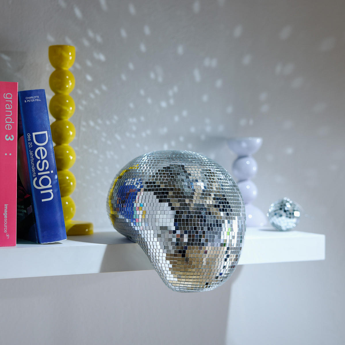 DEKO-KUGEL Disco Melting - Glas/Kunststoff - Silber - Silberfarben, Glas/Kunststoff (20/19/19cm) - Butlers