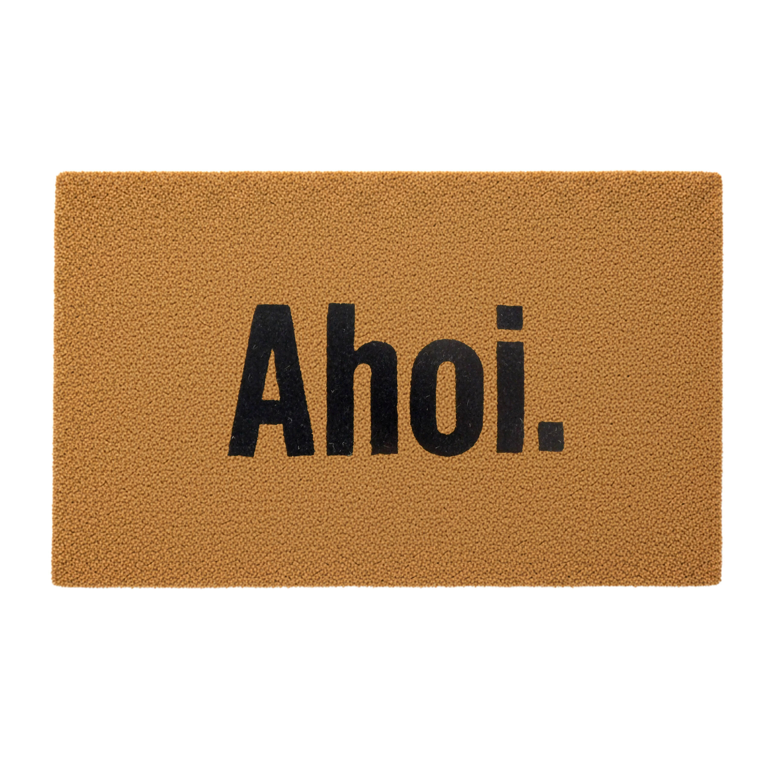 FUSSMATTE - Hellbraun, Kunststoff/Textil (80/50cm) - Relaxdays