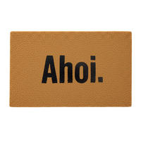 FUSSMATTE - Hellbraun, Kunststoff/Textil (80/50cm) - Relaxdays