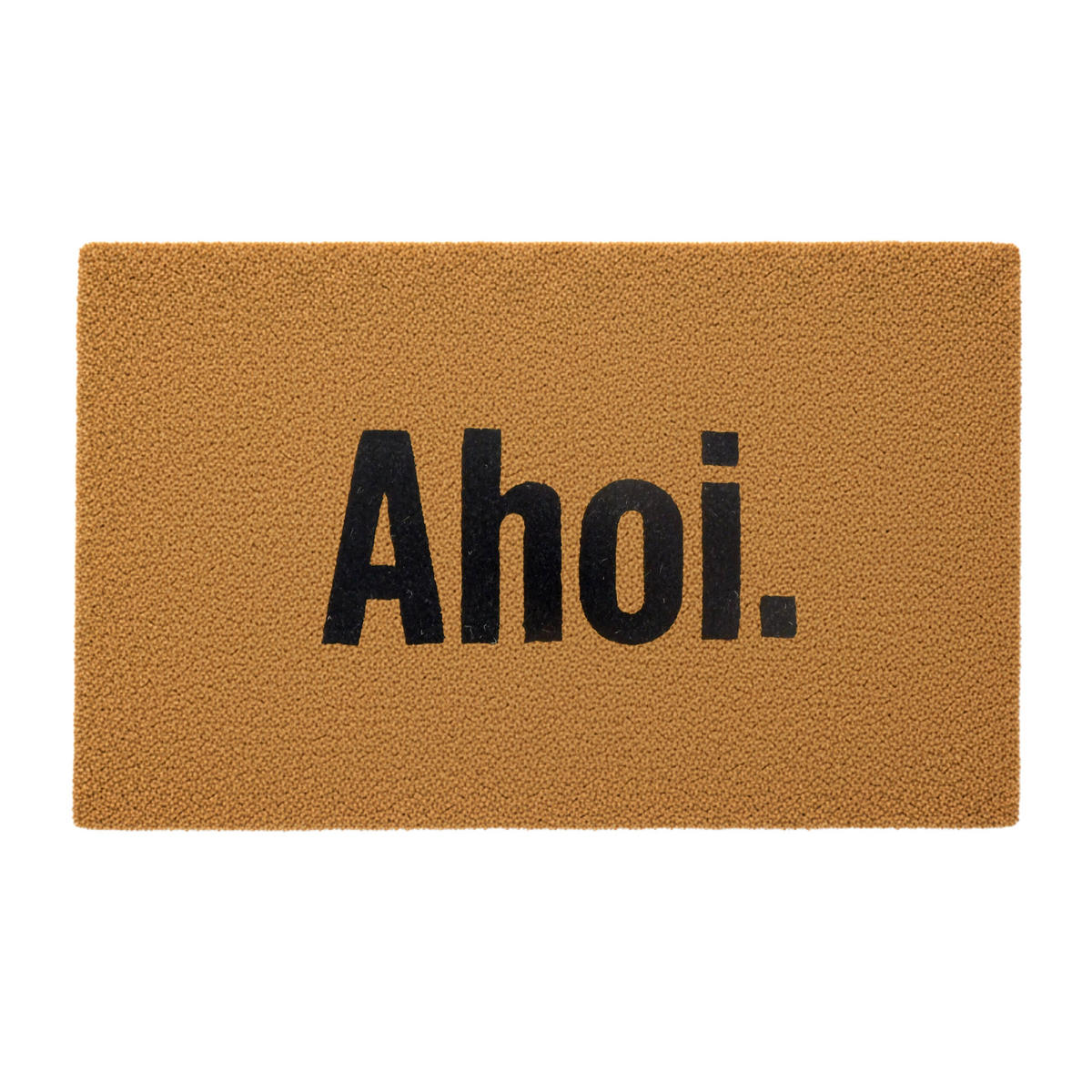 FUSSMATTE - Hellbraun, Kunststoff/Textil (80/50cm) - Relaxdays