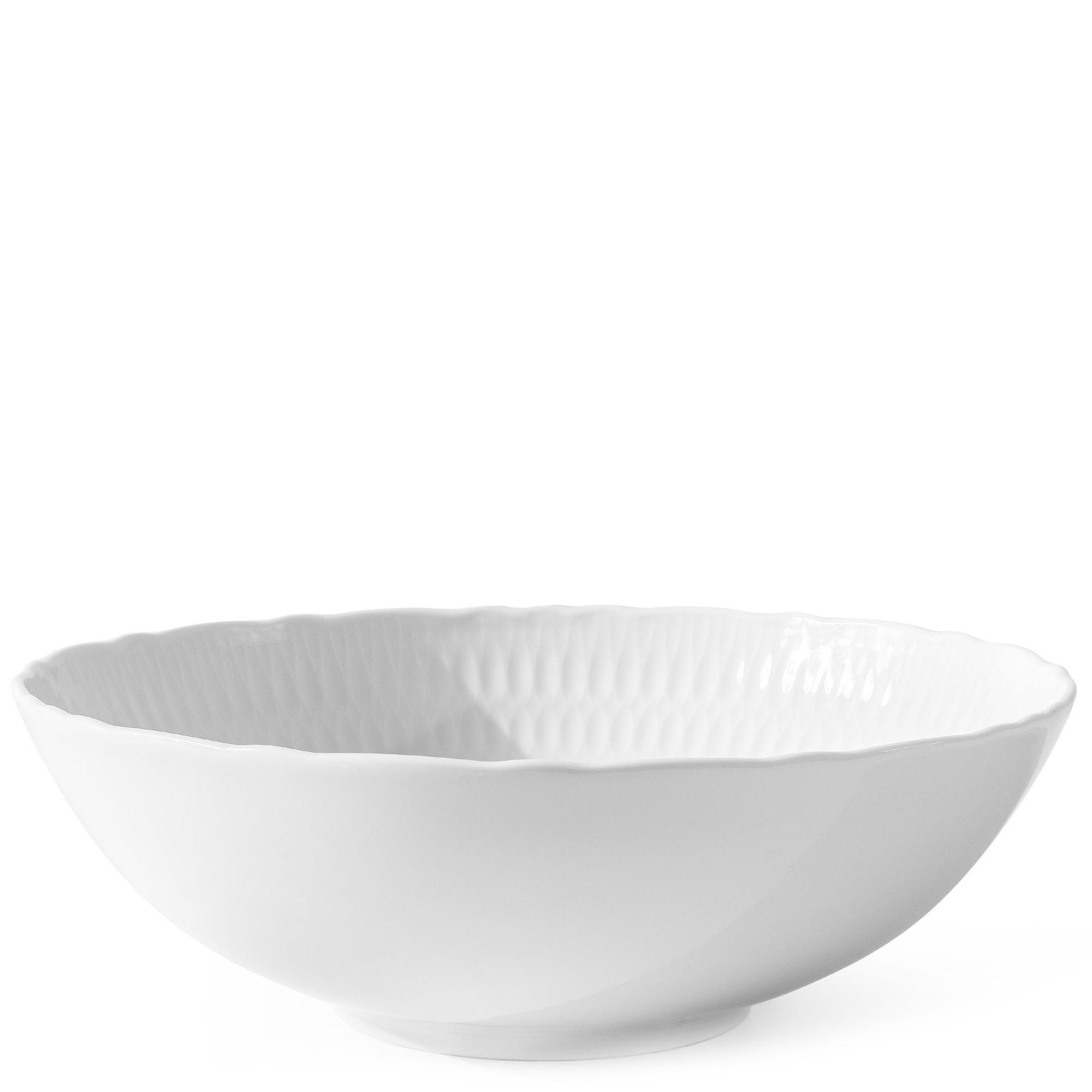 Konsimo® Salatschüssel Weiß 17x7x17 cm