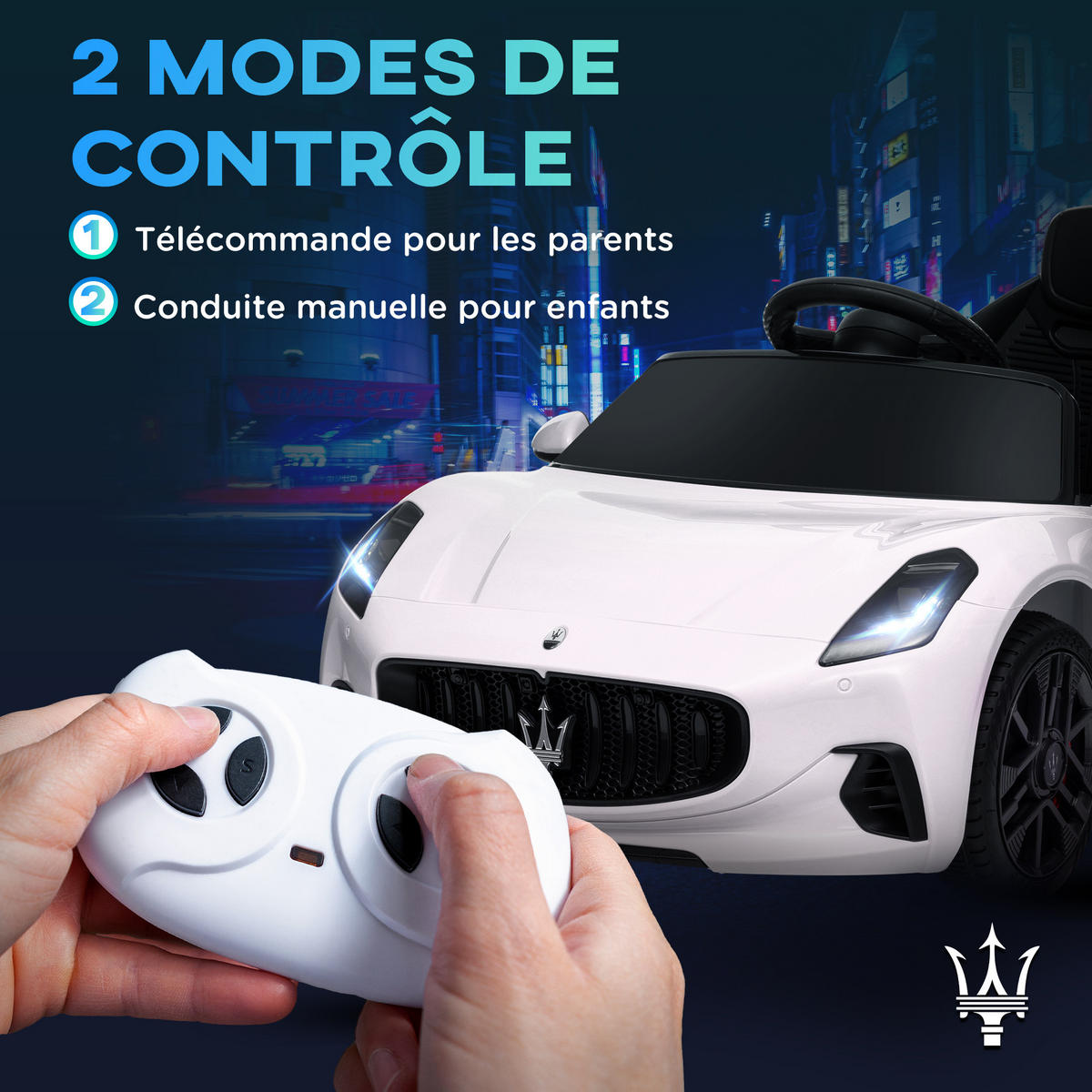 ELEKTRO-KINDERAUTO DE-13099 Fernbedienung Weiß - Weiß, Kunststoff (98/59/43cm) - ComfortXL