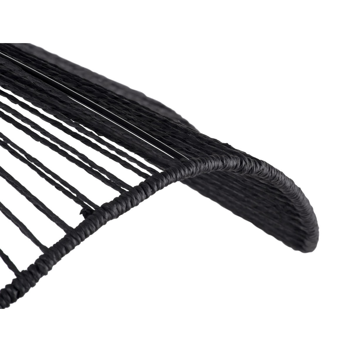 HANGELAMPE Sombra 62/62/19 cm - Schwarz, Naturmaterialien (62/62/19cm) - Leitmotiv