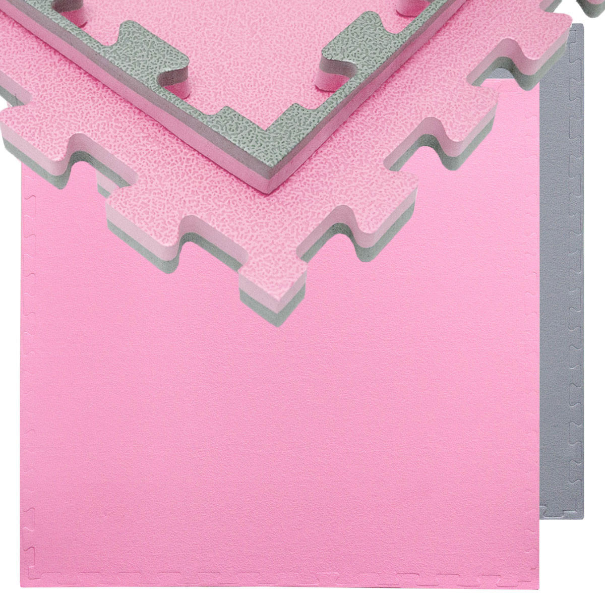 BODENSCHUTZMATTE 90x90x2 cm, Pink, 2er Set - Pink, Kunststoff (90/90cm) - eyepower