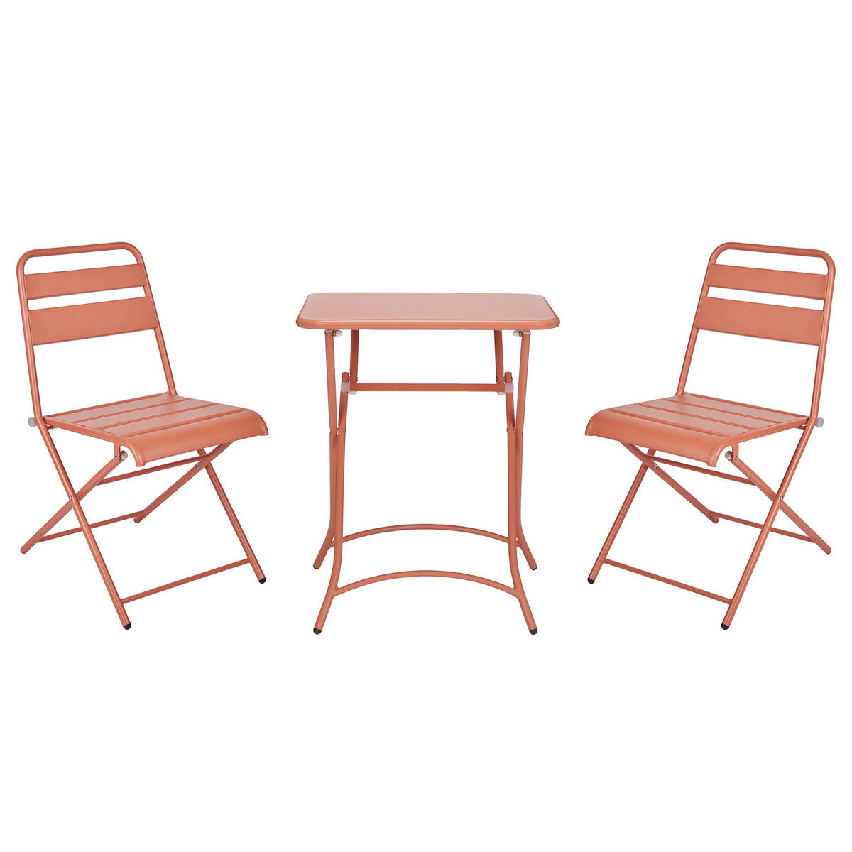 GARTENMÖBEL-SET (3-teilig) Urban One - Orange, Metall - Butlers