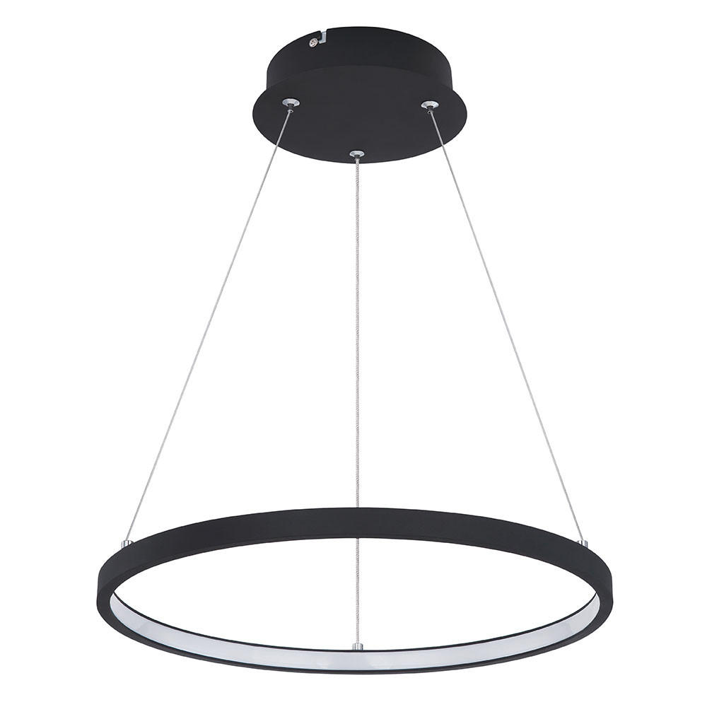 LED HÄNGELEUCHTE RALPH Schwarz Opal - Schwarz, Metall (38.5/38.5/120cm) - Globo Lighting